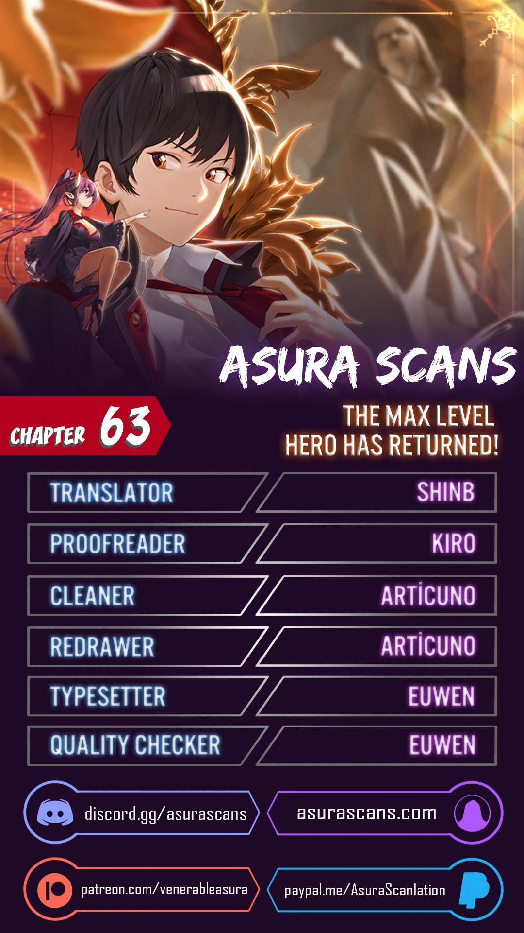 The MAX leveled hero will return! Chapter 63 1